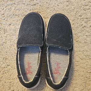 Jellypop Black Denim Women's Loafers